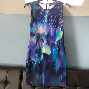 Women’s Floral Print Sleeveless Midi Dress